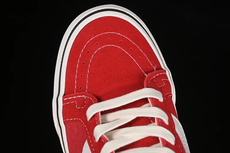 All categories Vans Vans series Vans Low Vans low-top Vans Sk8-Low white and red non-slip casual skateboard shoes VN0A4UWIXGJ